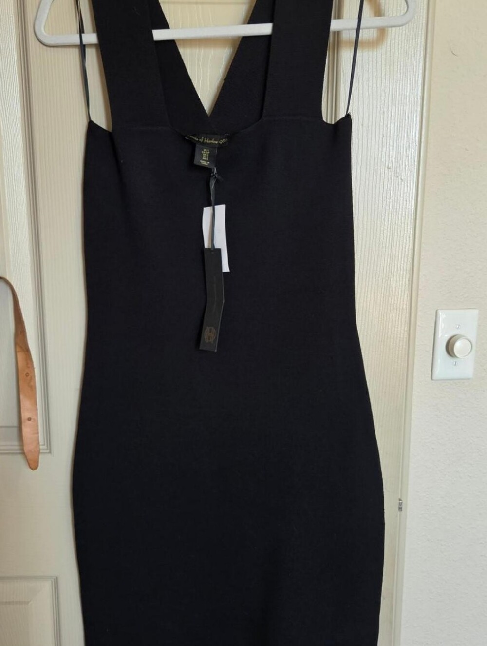 House of Harlow black midi dress NWT
